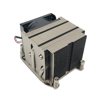 Refroidisseur de processeur COOLSERVER LGA2011 2UR16, refroidissement par air silencieux, ventilateur à deux roulements à billes, 4 caloducs en cuivre et aluminium, boîtier d'ordinateur, TDP 150W