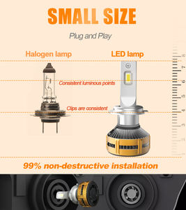 Ake หลอดไฟหน้า LED 12000LM 120W ชิป3570องศาท่อทองแดงคู่แคนบัสใช้ได้กับ X3ครูซ - Product Image 3