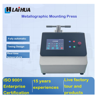Presse de montage métallographique électrique à refroidissement par eau, entièrement métallique, pour enrobage à chaud et encapsulation en métallographie