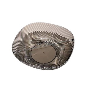 Plateau à fruits élégant en plastique transparent, plat rond pour bonbons, bol à collation moderne pour la décoration de la maison, accessoire de table - Product Image 2