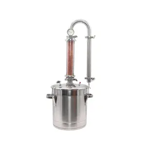 22L Huishoudelijke Roestvrij Staal Alcohol Distillatie Apparatuur Alcohol Distilleerder Distillatie Apparatuur Voor Lavendel Hydrolaat