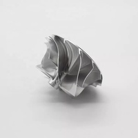 Moulage de précision personnalisable coulée sous vide inconel moteur à réaction rc turbine roue roue roue
