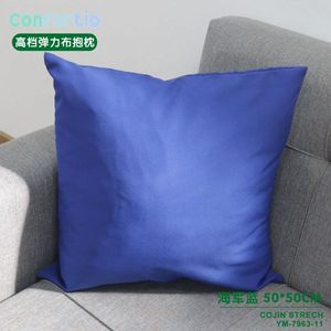 Cuscini e Cuscini Decorativi di Lusso in Tessuto Elastico Blu Navy 50*50 - Alta Qualità - Product Image 3