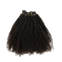 Extensions de Cheveux Humains Brésiliens Bouclés Crépus Grade 10A, Tissage de Cheveux Vierges Afro Bouclés, Perruque, Pelucas, Cabello Humano