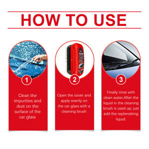 Kit de nettoyage de vitres de voiture Rayhong <span class=keywords><strong>Invisible</strong></span>, cristal clair, anti-pluie, anti-taches, brosse de nettoyage avec une durée de conservation de 3 ans - Product Image 6