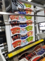 Machine d'impression flexographique automatique 6 couleurs haute vitesse pour gobelets en papier et cartons avec plaque d'impression typographique et nouvelle structure empilable