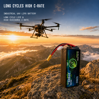 Paket Baterai Lithium Semi-Solid 27mAh 22.2V 5C, Tahan Suhu Rendah untuk Drone Penyelamatan Kebakaran & Pemetaan