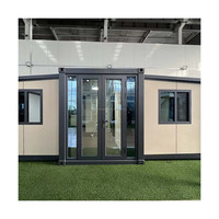 Maison modulaire extensible à double aile de 40 pieds, conteneur habitable pour logement résidentiel