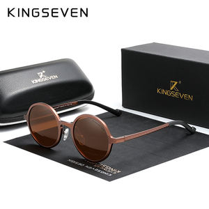 Gafas <span class=keywords><strong>de</strong></span> Sol KINGSEVEN <span class=keywords><strong>2021</strong></span> <span class=keywords><strong>de</strong></span> Diseño <span class=keywords><strong>de</strong></span> Marca <span class=keywords><strong>de</strong></span> Lujo para Hombre, Gafas <span class=keywords><strong>de</strong></span> Sol Steampunk <span class=keywords><strong>de</strong></span> Aluminio Vintage con Protección UV400 7578 para Hombre y Mujer - Product Image 3
