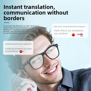 Nouvelles lunettes intelligentes E13ai anti-lumière bleue avec commande tactile activée par <span class=keywords><strong>le</strong></span> port, musique, appels et navigation - Product Image 4