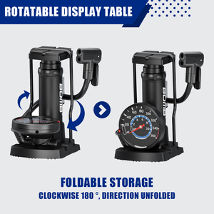 BOMO Foot Operated Bike Pump High Pressure Air Pump 160 PSI Portable With Gauge For Bicycle MTB Ball <b>Inflatable</b> - Product Image 3
