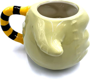 Coffin Salt & Pepper Shakers Pesadilla antes de Navidad Taza esculpida de cerámica 3D Oogie Bookie Face 20 onzas para fiestas - Product Image 2