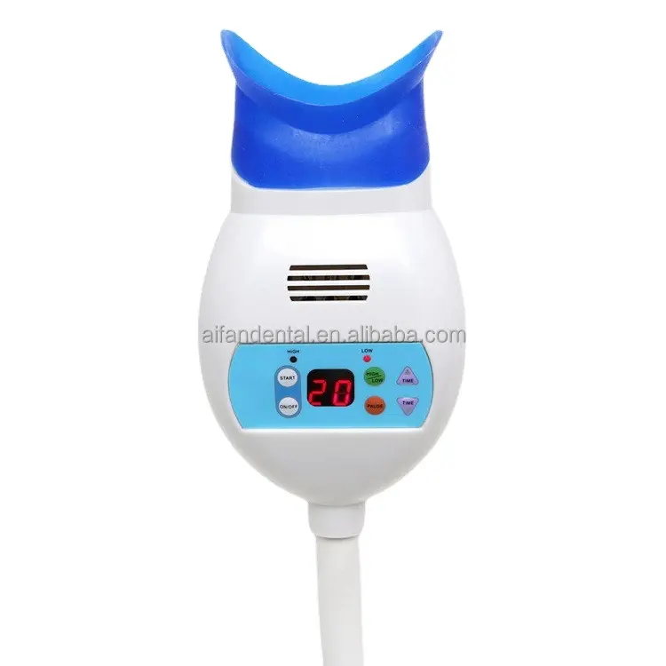 [Aiventildental] máquina branqueadora de dentes portátil, de desktop, com 8 lâmpadas led, acelerador, kit