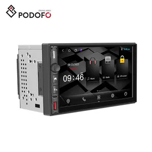 Podofo安卓13车载收音机2 Din 7英寸2 + 32GB放射自显影无线汽车安卓汽车C型双USB无线全球定位系统蓝牙调频
