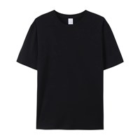 T-shirts pour hommes unisexes unis vierges personnalisés avec logo brodé T-shirts publicitaires en coton peigné 180gsm pour l'uniforme du personnel