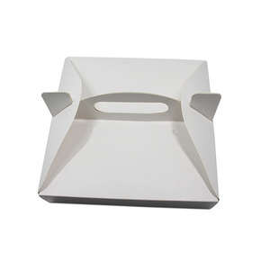 Bán Buôn Lớn Màu Trắng Kraft Giấy Cầm Tay <span class=keywords><strong>Gable</strong></span> Sushi Bánh Pizza Pencake Thực Phẩm Đóng Gói Hộp Với Xử Lý - Product Image 1