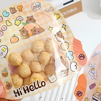 Sachet Doypack Personnalisé à Forme Spéciale avec Fenêtre et Poignée pour Emballage de Snacks, Bonbons, Noix et Aliments