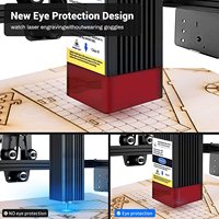 Mini machine de gravure laser CNC de bureau 4240 40W avec moteur pas à pas, pour gravure industrielle du bois et du contreplaqué, compatible DXF, nouvelle version double laser