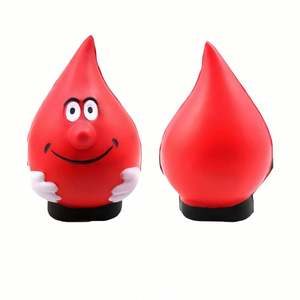Custom Design Water <b>Drop</b> Shape PU Anti Stress Ball Promotional Toys in Water <b>Drop</b> Design - Product Image 1