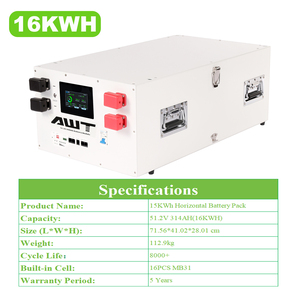 15kwh lityum pil 48v 280ah dikey ve istiflenebilir pil paketi kutuları raflar Bms Lifepo4 16s 48v derin döngüsü ab stok depo - Product Image 3