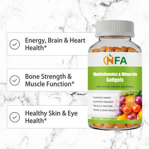 Cápsulas Blandas de Multivitaminas y Minerales OEM ODM con Vitamina, Calcio e Ioduro para Apoyar la Energía, la Inmunidad, la Función Muscular, la Salud Ósea y Cardíaca - Product Image 3