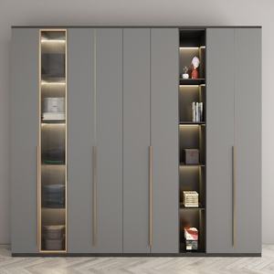 <span class=keywords><strong>ตู้</strong></span>เสื้อผ้าแบบวอล์ก<span class=keywords><strong>อิน</strong></span>กึ่งเปิดสไตล์ร่<span class=keywords><strong>ว</strong></span>มสมัยระดับไฮเอนด์สั่งทำพิเศษพร้อมประตูกระจก ประหยัดพื้นที่สำหรับห้องนอน - Product Image 6