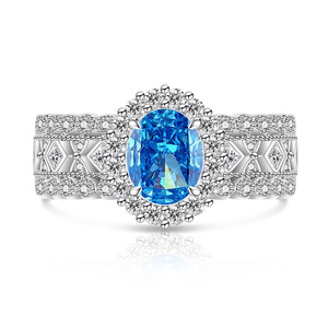 Vintage Pink Gemstone <b>Ring</b> Micro CZ Pave Setting Luxury Copper Jewelry <b>Open</b> Band Elegant Cocktail <b>Ring</b> for Engagement Party - Product Image 5