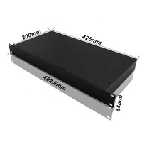 Châssis de serveur de Communication personnalisé fabrication de tôle 1u 2u 3u 4u boîtier de montage en rack châssis d'ampli audio boîtier en tôle