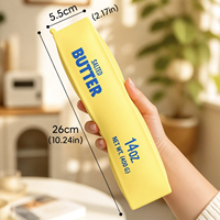 Grand jouet anti-stress en forme de bâton de beurre de 26 cm, jouet sensoriel en farine à rebond rapide, jouet à presser pour le travail et les études