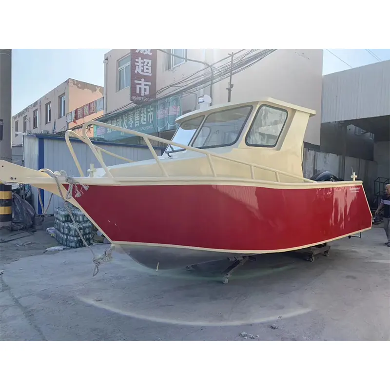 Barcos de aluminio 6-7m pesca deportes pesca barco yate barco de lujo cabina crucero fábrica personalizada