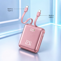 Mini batterie externe portable 22,5 W PD à double vitesse de charge 10000 mAh avec logo personnalisé – Cadeau