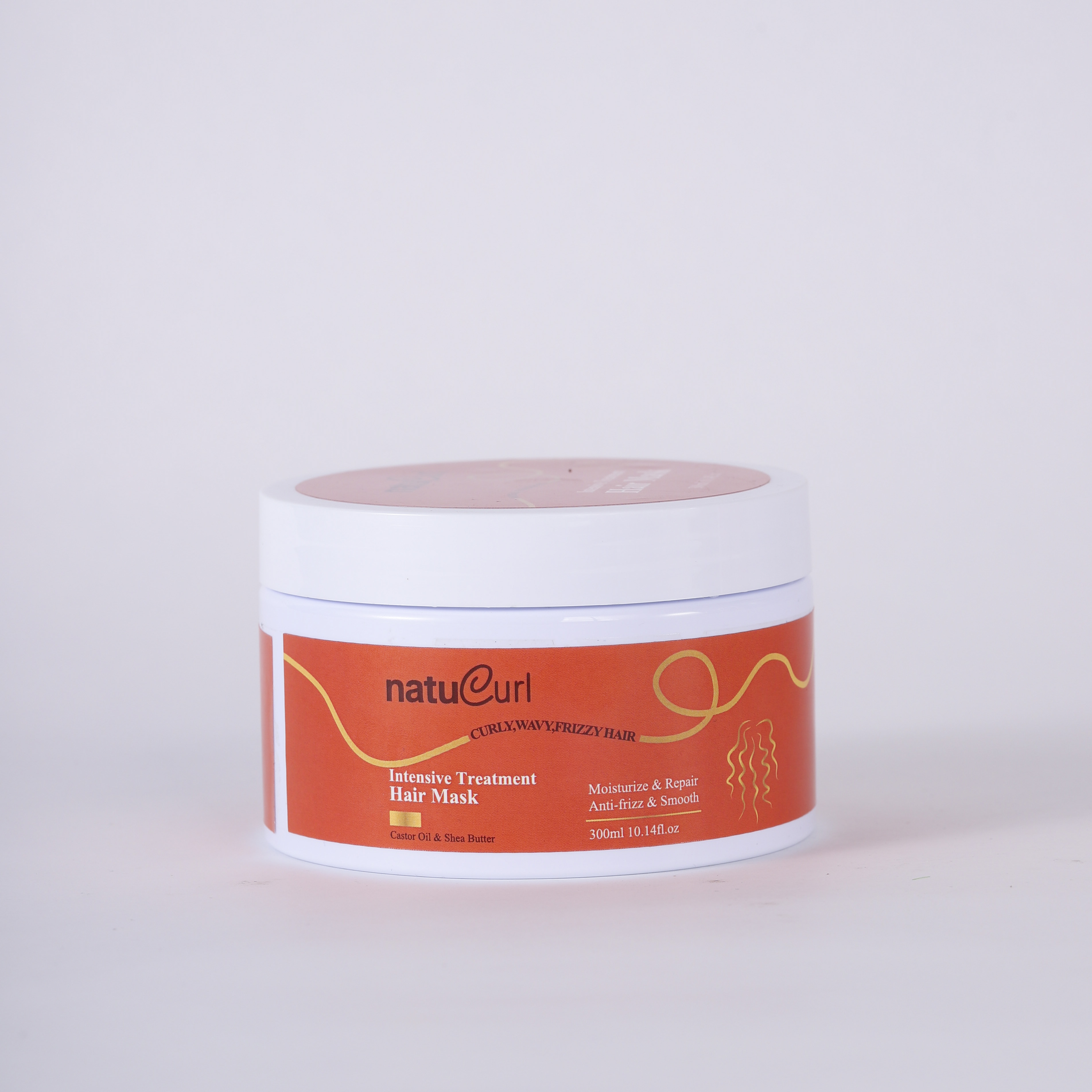 Masque de cheveux bouclés