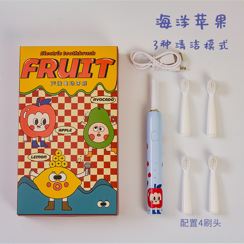 Ocean Apple - Comes with 4 brush heads