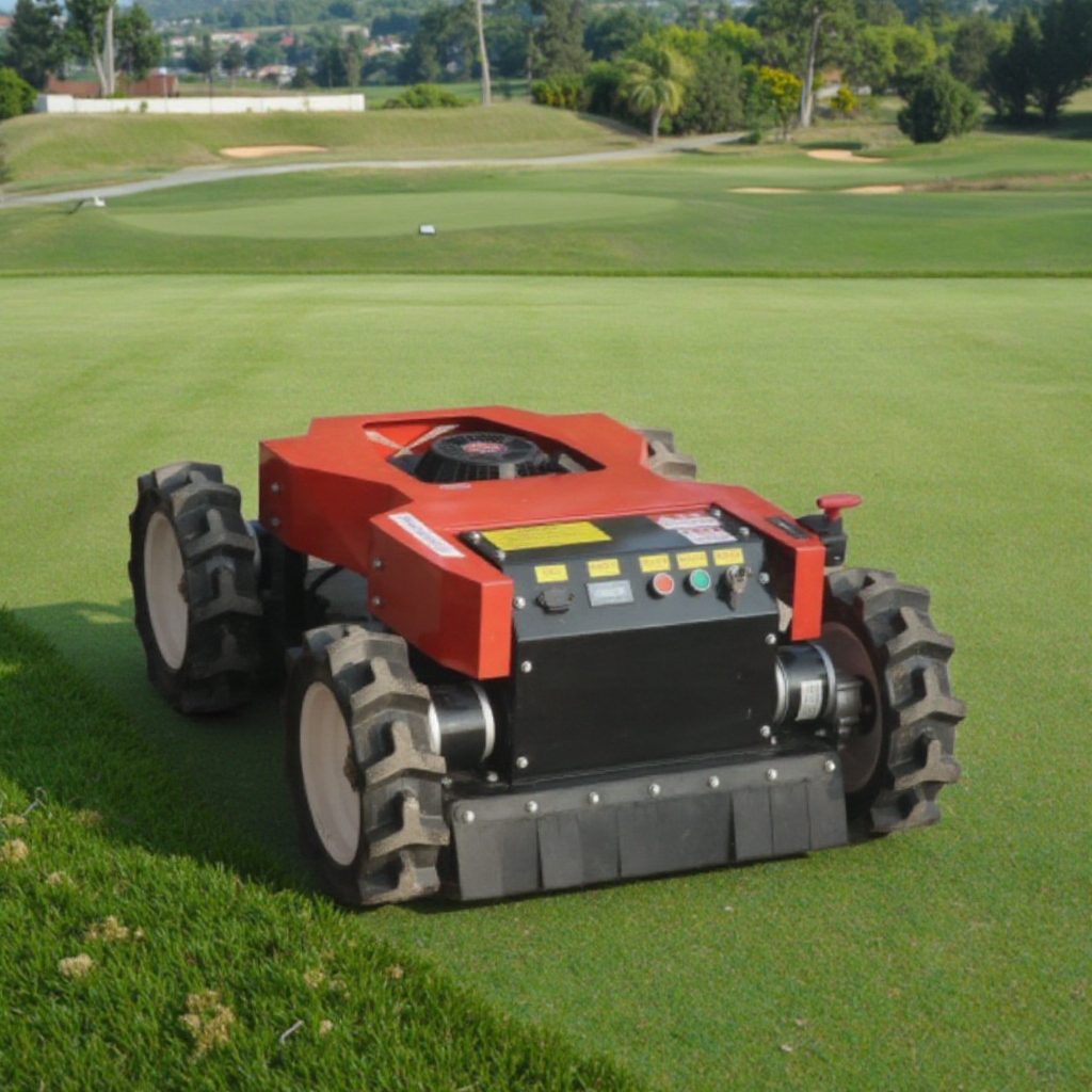 Remote Control Robot 4 Wheel Electric 4wd Wheel Type Lawn Mower for Rc Weed Cutting