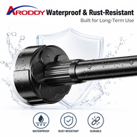 ARODDY Factory 25 мм Регулируемый карниз без сверления с внутренним замком, 43.31-74.8 дюйма, сверхпрочный, из углеродистой стали