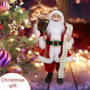 Christmas Santa Claus Resin Statue Ornament European Style Eco-Friendly Indoor Use <b>Creative</b> Craft - Product Image 3