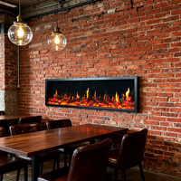 Cheminée artificielle à flamme simulée, cheminée décorative, cheminée électronique intégrée pour la maison