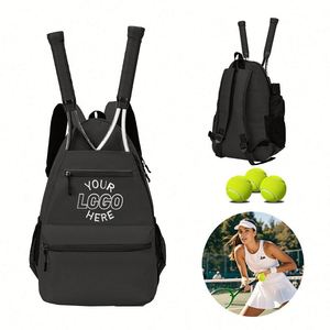 Sac à dos personnalisé pour femmes et hommes, sac à raquettes avec compartiment pour chaussures, pour raquettes de tennis, pagaies de pickleball - Product Image 1