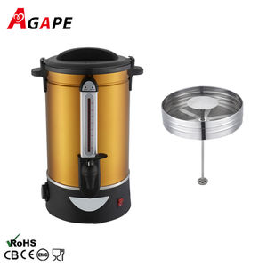 50 tasses top vente robinet facile meilleur <span class=keywords><strong>percolateur</strong></span> à café 10l restauration chaudière à eau chaude urne à thé café - Product Image 4