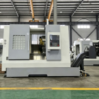Tour CNC à lit incliné robuste TCK600S, centre de tournage horizontal automatique avec commande Fanuc/GSK pour l'usinage des métaux