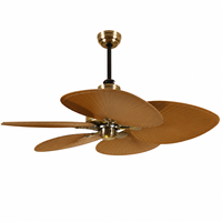 Ventilateur de plafond à LED avec lumière, 5 pales, design moderne, moteur silencieux, mode été/hiver, télécommande, 6 vitesses