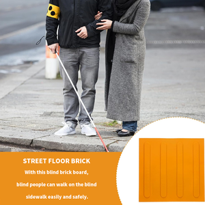 Loseta Táctil Resistente a Impactos y a la Intemperie, Superficie de Advertencia de Seguridad para Plataformas de Estaciones de <span class=keywords><strong>Metro</strong></span>, Pavimento para Ciegos, Color Personalizado - Product Image 3