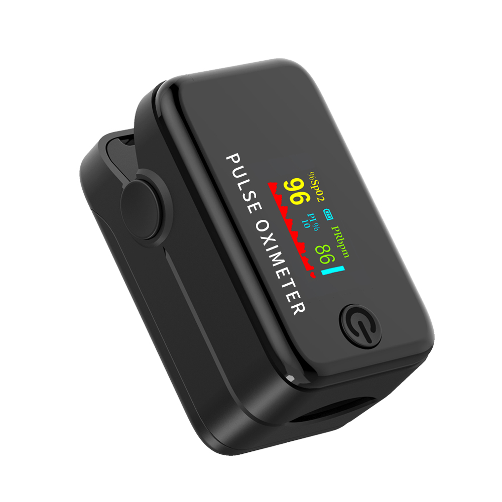Портативный Пальчиковый пульсиметр Oximete SP02, Пальчиковый монитор Pulse Oximete с цветной упаковкой