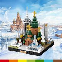 Sofisticado Set de Bloques de Construcción Impermeables MOC, Edificio Icónico de la Catedral de Santa Sofía de Harbin, 301 Piezas