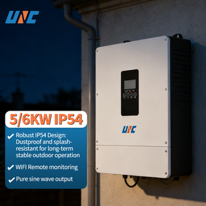 <span class=keywords><strong>Inversor</strong></span> Híbrido MPPT Impermeable IP54 de 5kVA 6kVA 24V 48V Monofásico 220V-240V Conectado/Desconectado a la Red Sin Batería LCD 50HZ/60HZ WIFI - Product Image 2