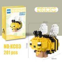 Juego de Bloques de Construcción de Plástico ABS con Diseño de Mariposa e Insecto, Juguete Educativo para Mayores de 4 Años, Juego de Construcción para Padres e Hijos, 40 Piezas