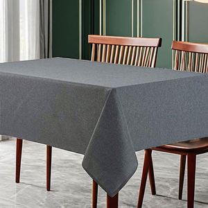 Home Design Waterproof Rectangular Polyester Tablecloth Wrinkle Stain Resistant <b>Table</b> Cover - Product Image 2