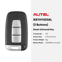 Llave Inteligente Universal Autel IKEYHY003AL IKEY HY003AL de 3 Botones para Hyundai, Utilizada con la Programación de Llaves de Auto Altra KM100 IM508S IM608
