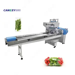 Cankey High Speed Horizontal Pillow Type Vegetable Spinach Packaging Cabbage Packing Machine