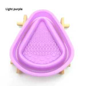 Bol de nettoyage pliable en silicone pour pinceaux de maquillage, tampon exfoliant, outil de nettoyage de masques et cosmétiques pour usage domestique - Product Image 4